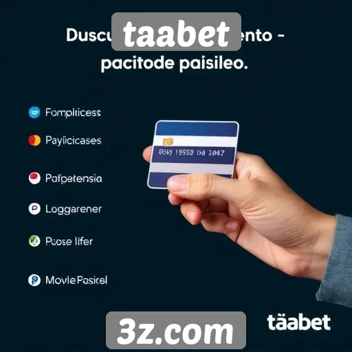 taabet : Métodos de pagamento aceitos no taabet